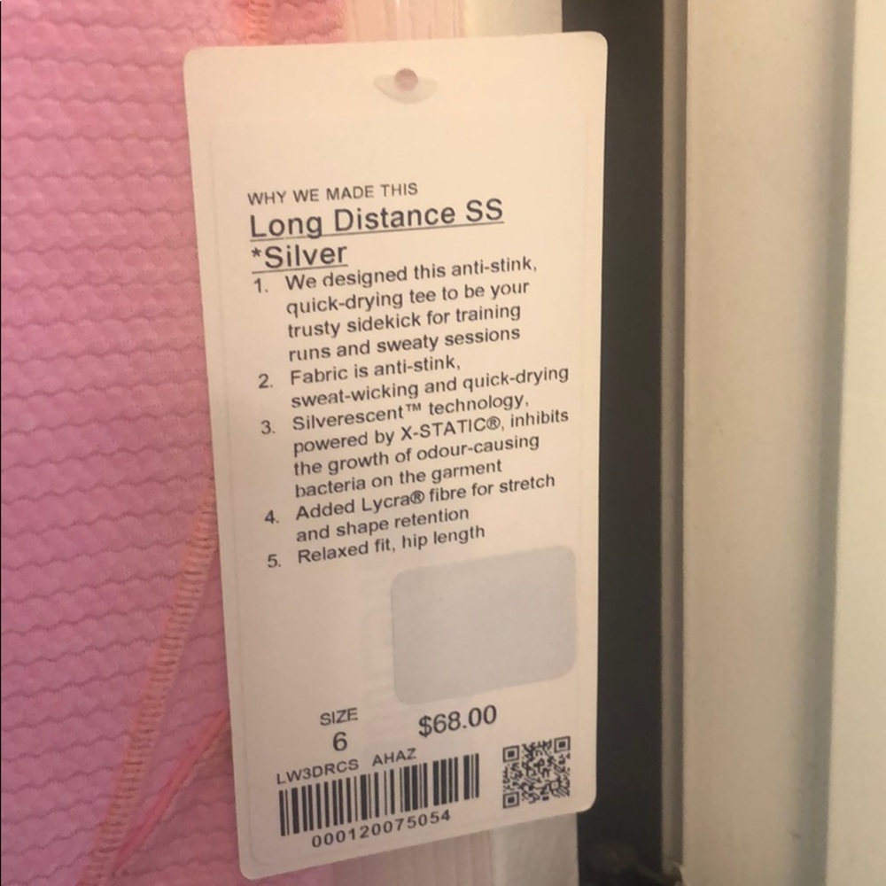 Long distance short sleeve lululemon too